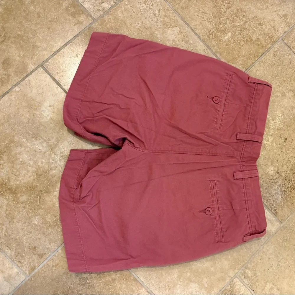 J. Crew Men's 28W Cotton Chino Shorts in Dusty Rose